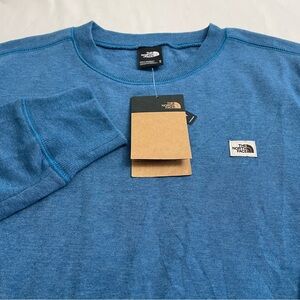 NWT The North Face Heritage Patch Crew Sweatshirt Blue Heather Men’s Medium